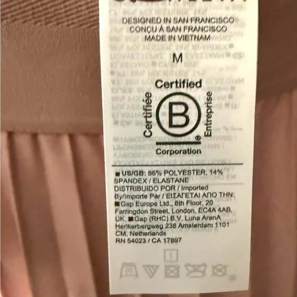 New! Athleta Pleated Skirt in Lavender and Plum-Size M - Picture 5 of 5